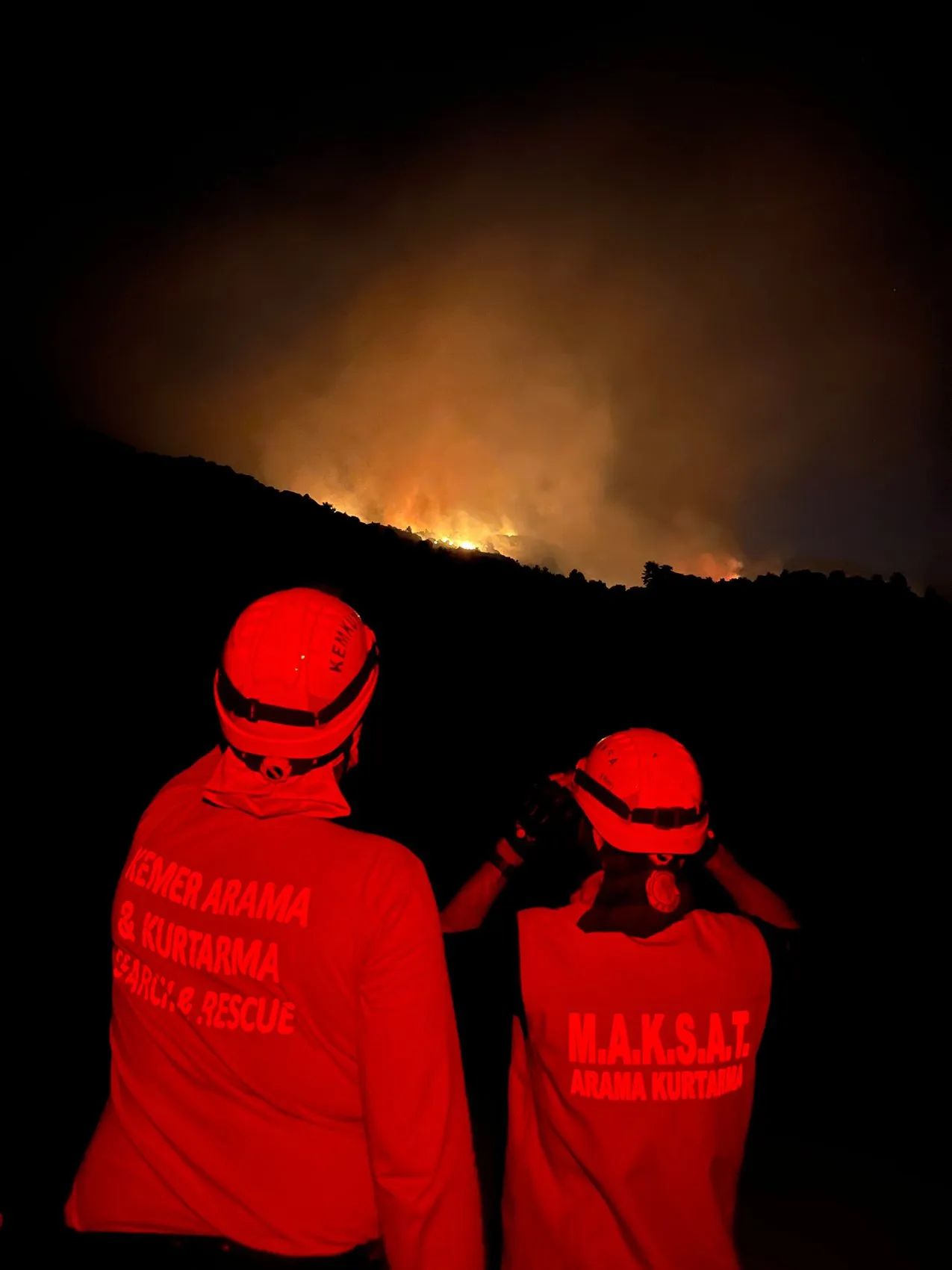 Kaş orman yangınıyla mücadele ikinci gününde devam ediyor