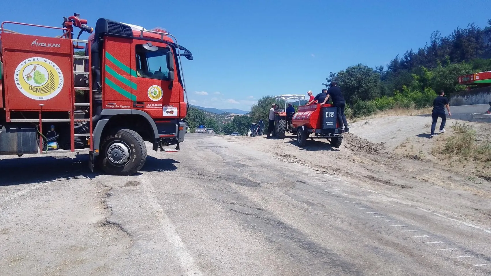 Balıkesir ormanlarında alevler yükseliyor