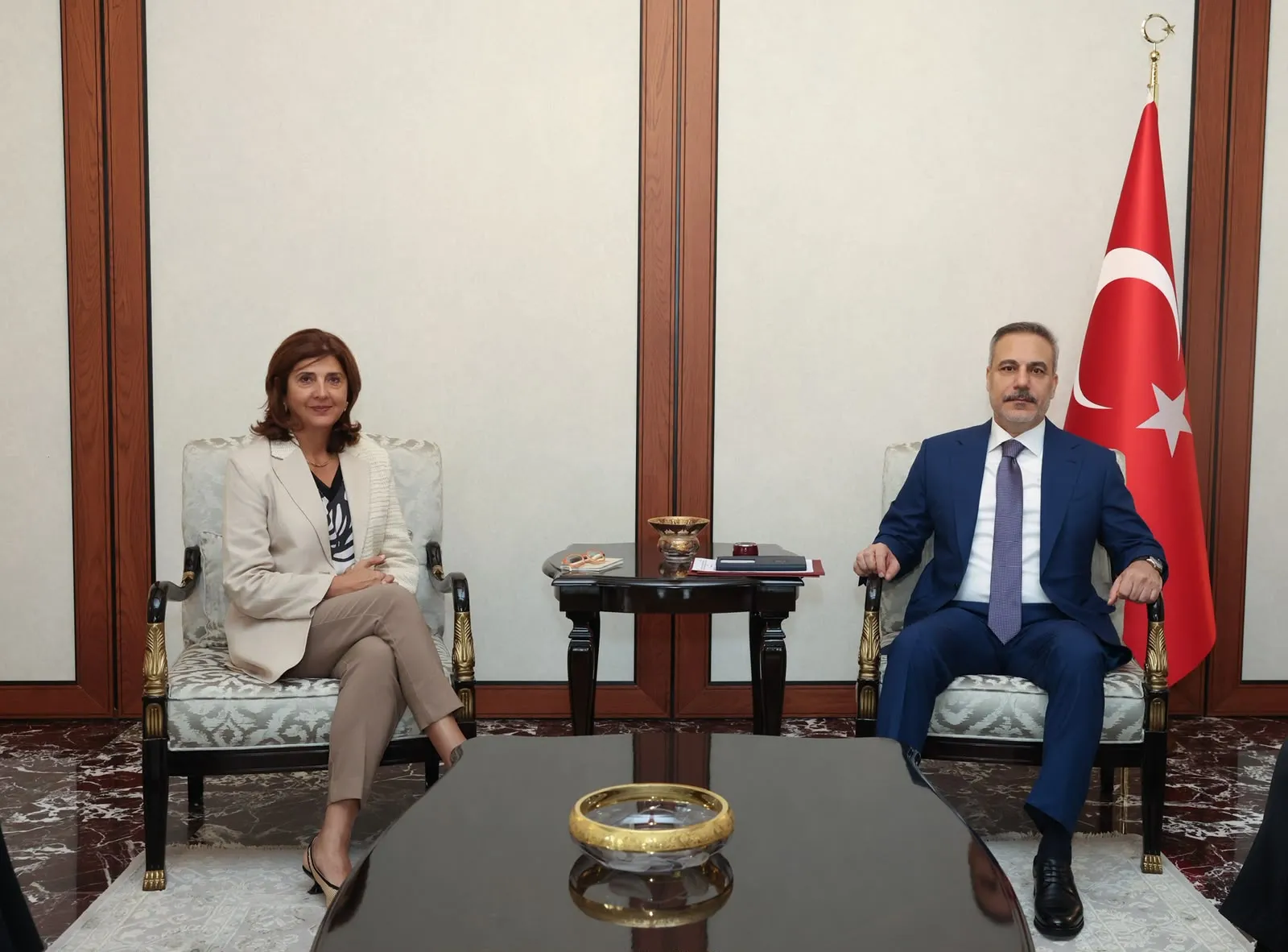 Hakan Fidan Kıbrıs Temsilcisi Cuellar ile Ankara'da görüştü