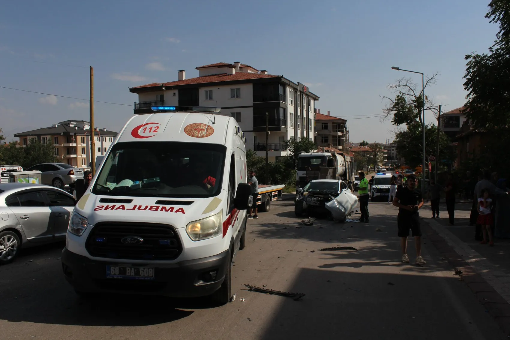 Aksaray'da piknik yolunda kaza 5 kişi yaralandı