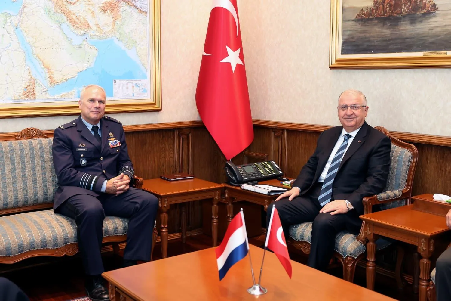 Hollanda Genelkurmay Başkanı Ankara’ya geldi