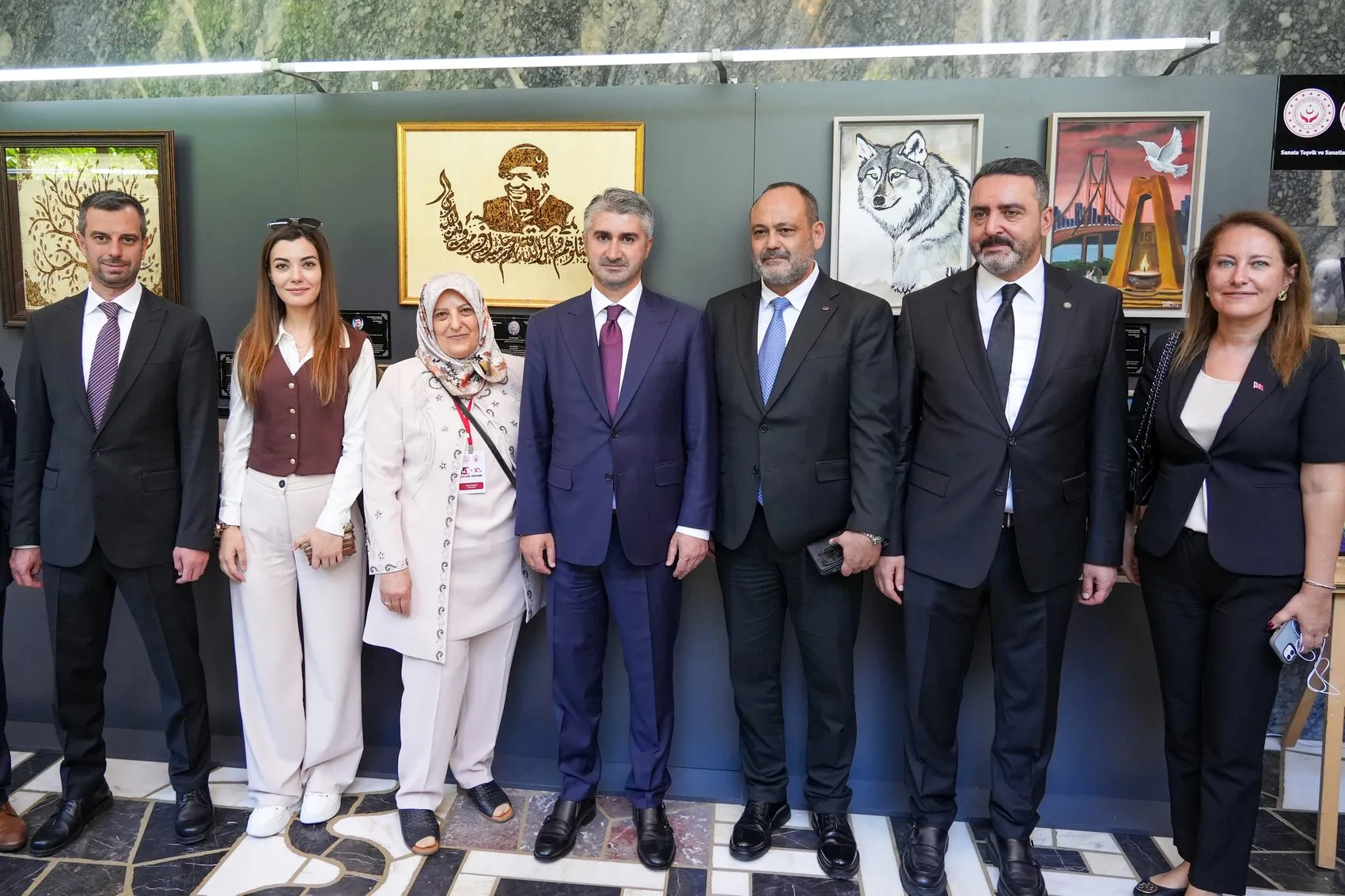 Şehit yakınları ve gazilerin sanat eserleri Meclis çatısı altında buluştu