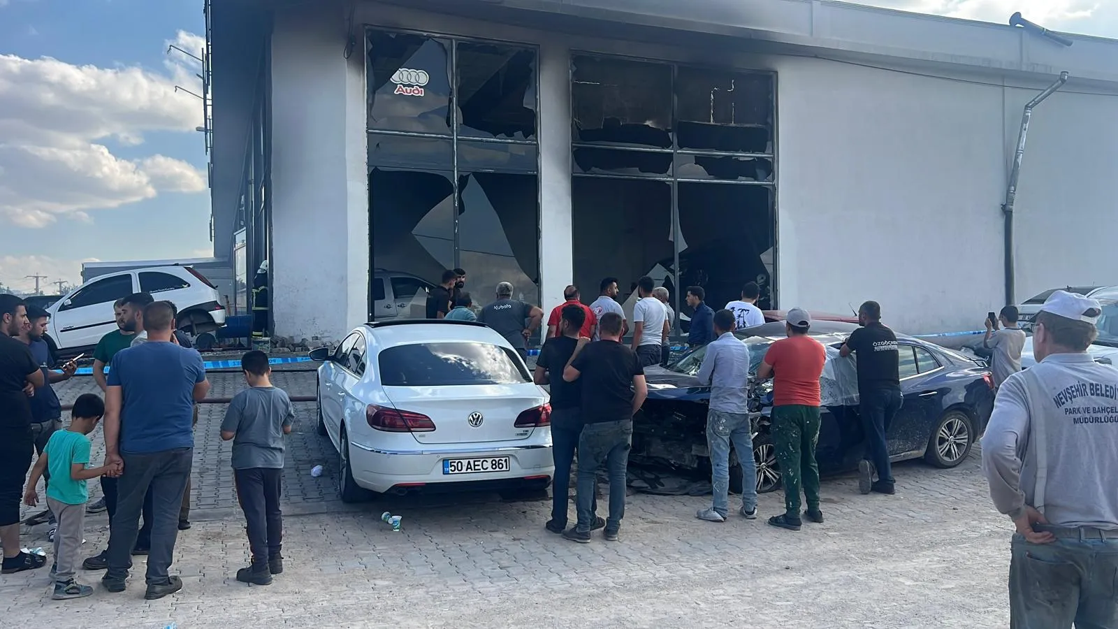 Nevşehir sanayisinde korkutan dükkan yangını