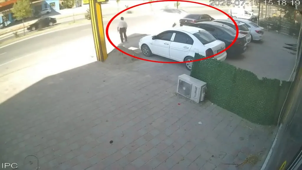 Silvan'da ölümle burun buruna gelen yayanın saniyelik kurtuluşu