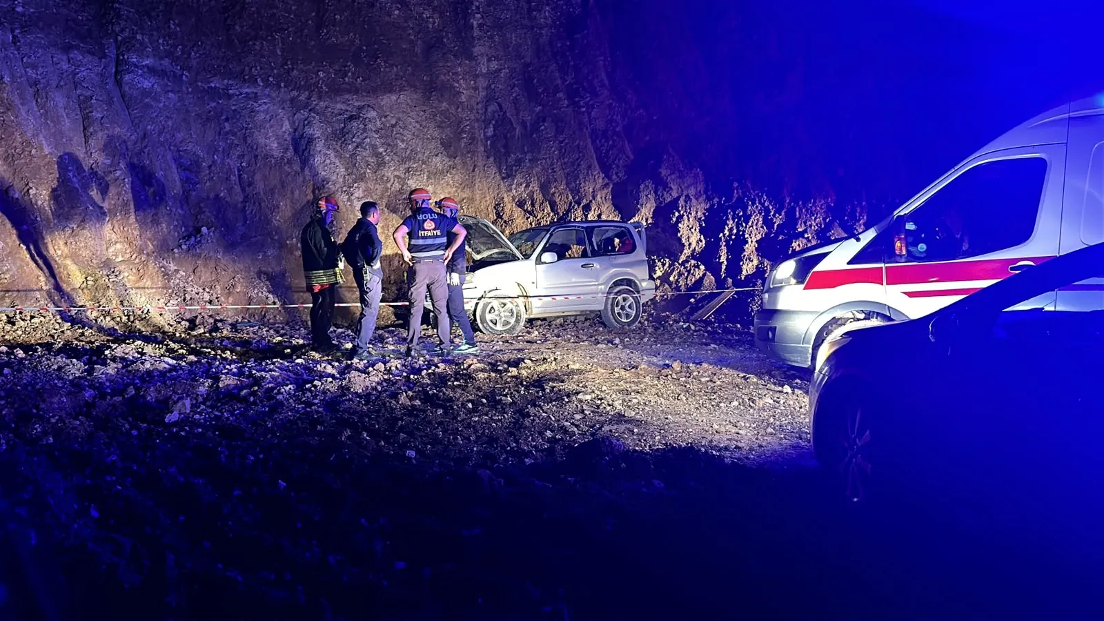 Bolu'da gece vakti orman yolunda feci kaza