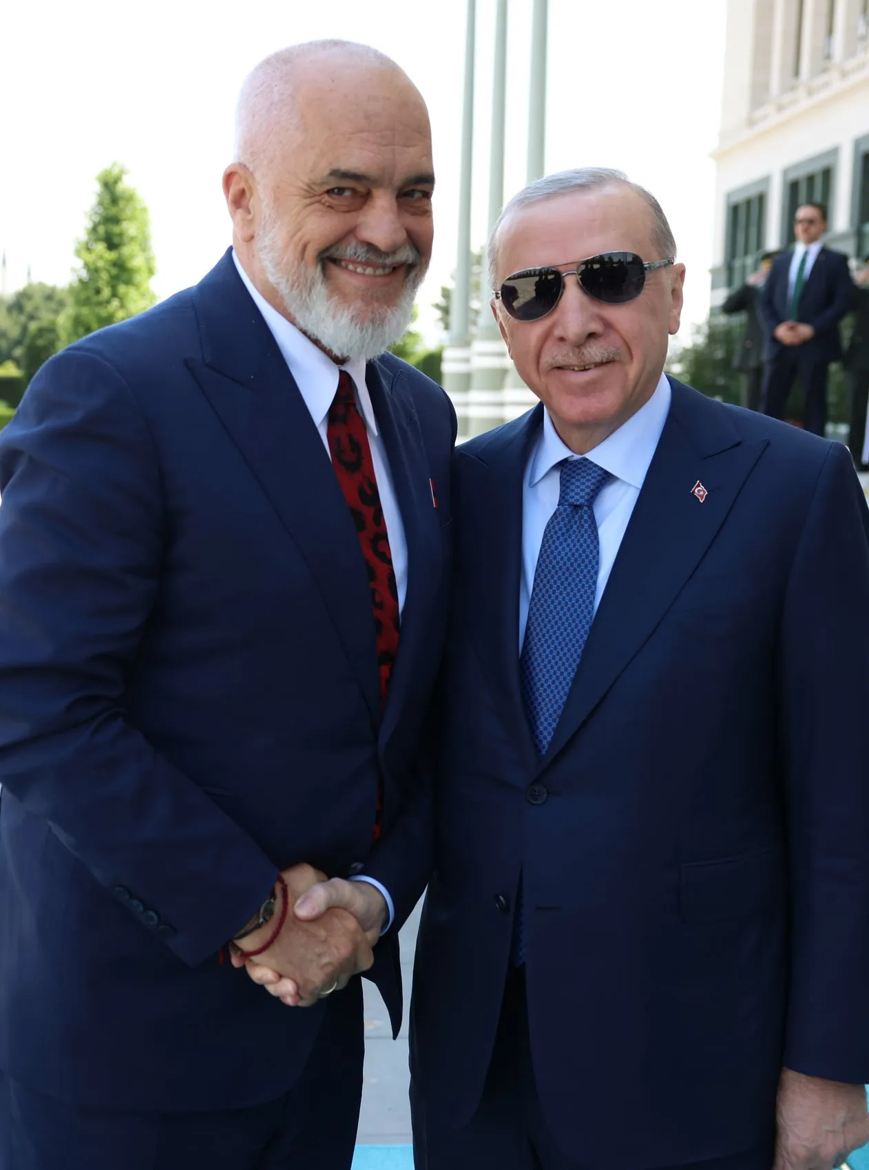 Erdoğan ve Rama NATO Zirvesi kapsamında görüştü