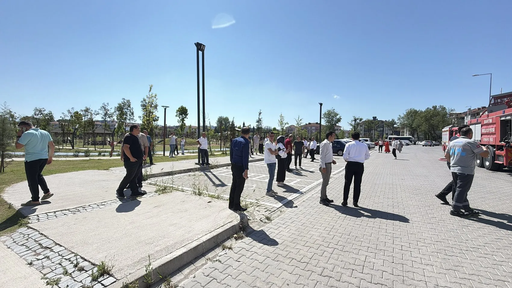 Bartın Adliyesi mutfağında korkutan yangın