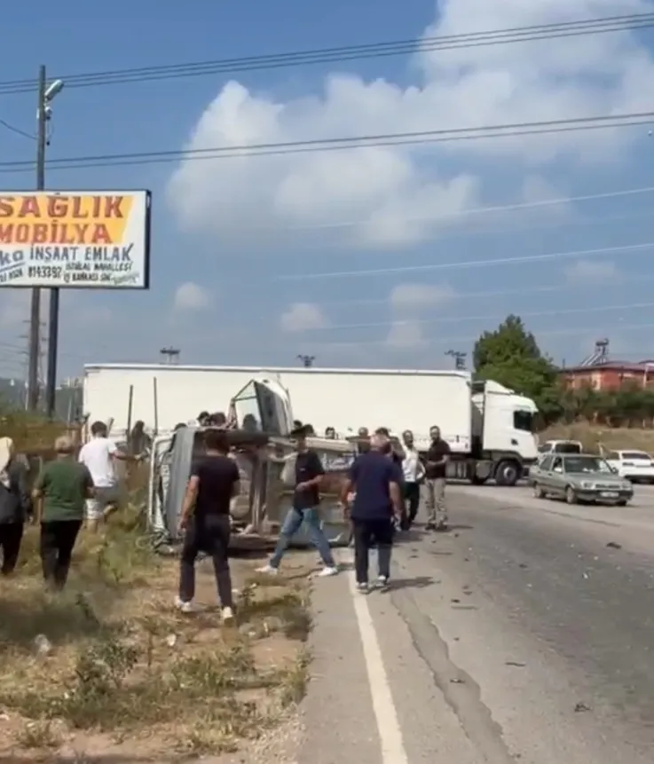 Osmaniye yolunda korkutan tanker kazası kameraya yansıdı