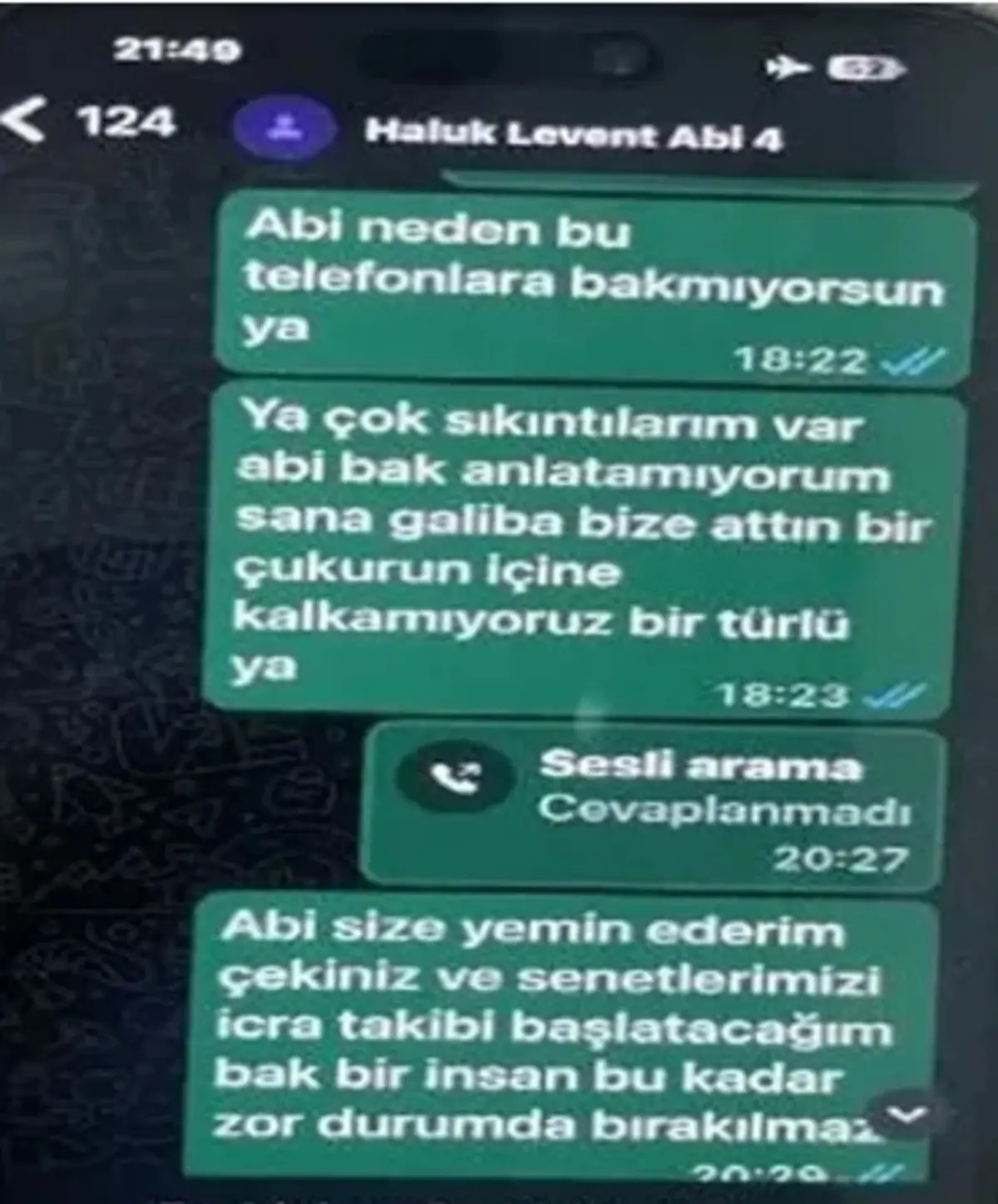 Yazışmalar ortaya çıktı! Avukat ve galerici de var... "Psikolojimi bozdun Haluk abi" 8