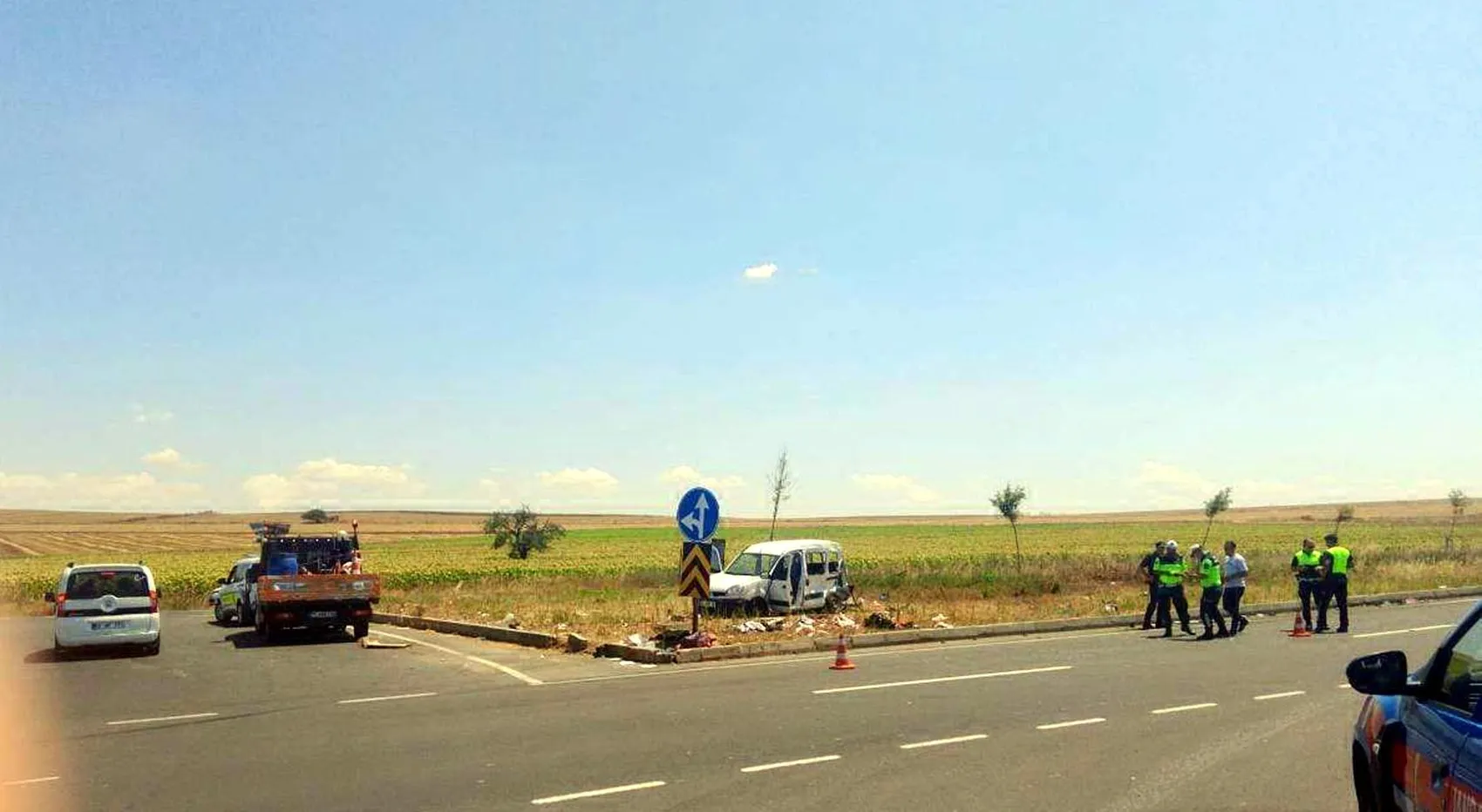 Tekirdağ'da kavşak kazası 2 kişi hayatını kaybetti