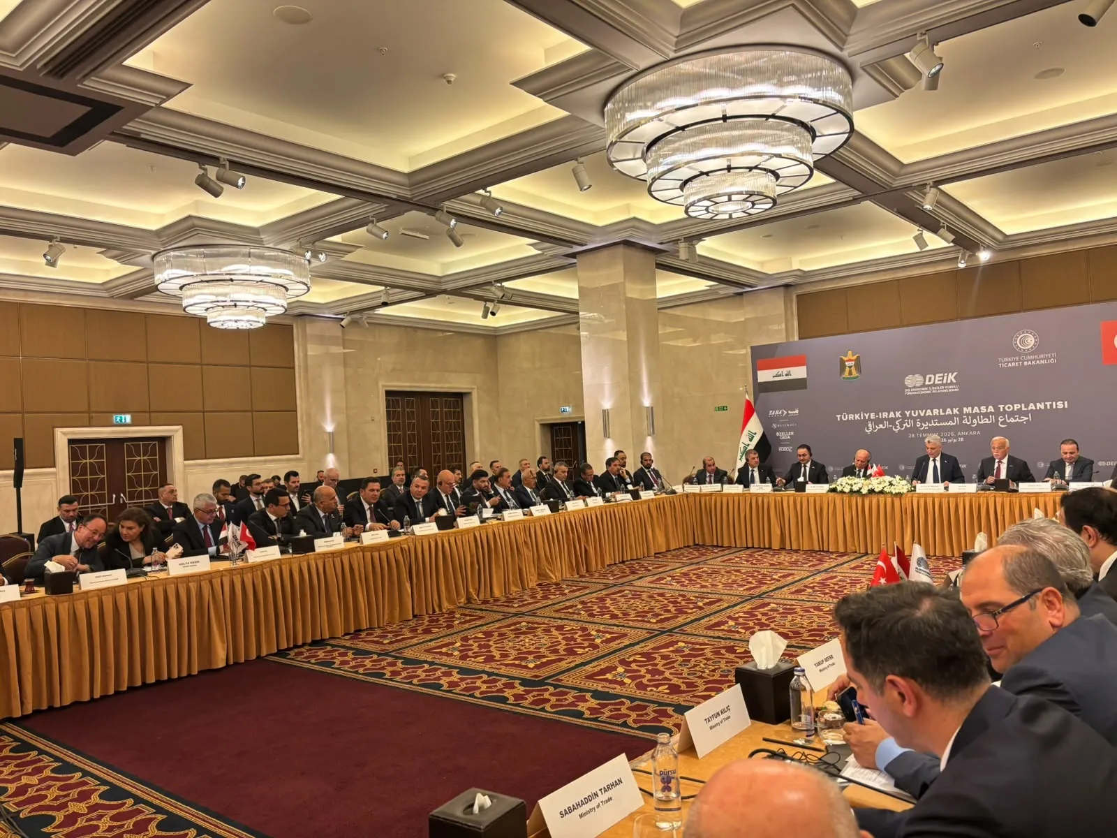 Türkiye ve Irak ticaret hedefi için masaya oturdu