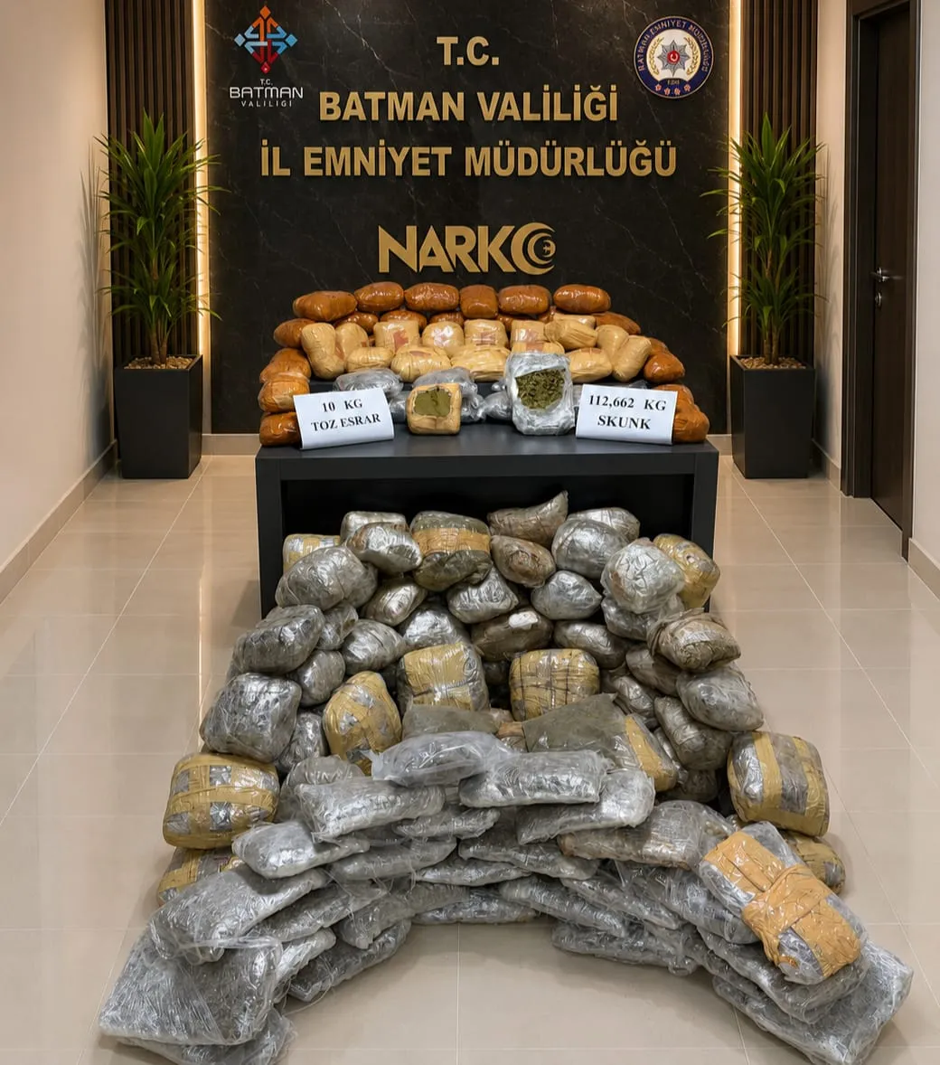 Batman yolunda uyuşturucu operasyonu Mailo yakalattı