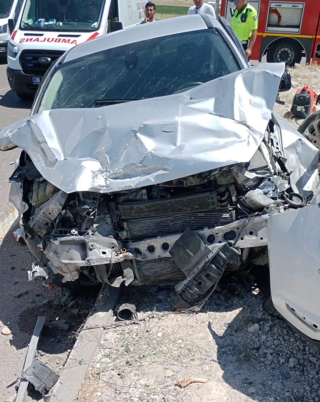 Kayseri Bünyan yolunda feci kaza 2 ölü, 9 yaralı