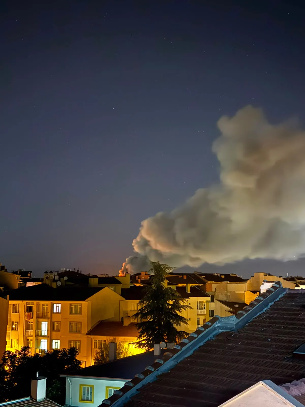 Eskişehir’de TEI yerleşkesinde gece yangını