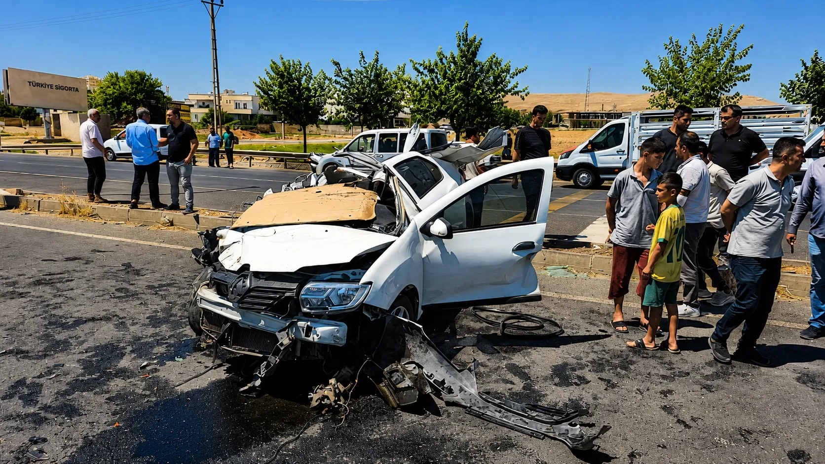 Şanlıurfa'da feci kaza Otomobil TIR'ın altına girdi