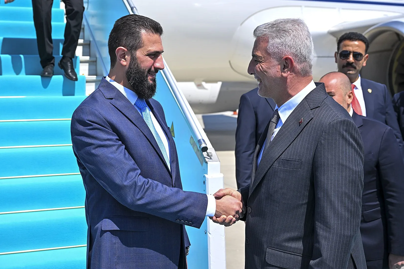 Suriye lideri Ahmed Şara Ankara’ya geldi