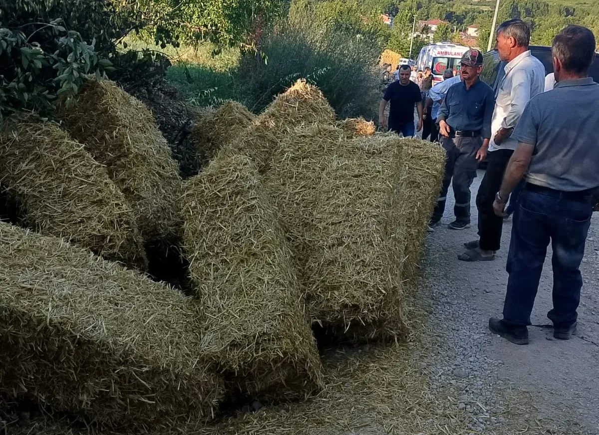 İnegöl'de traktör kazası Sürücü aracın altında kaldı