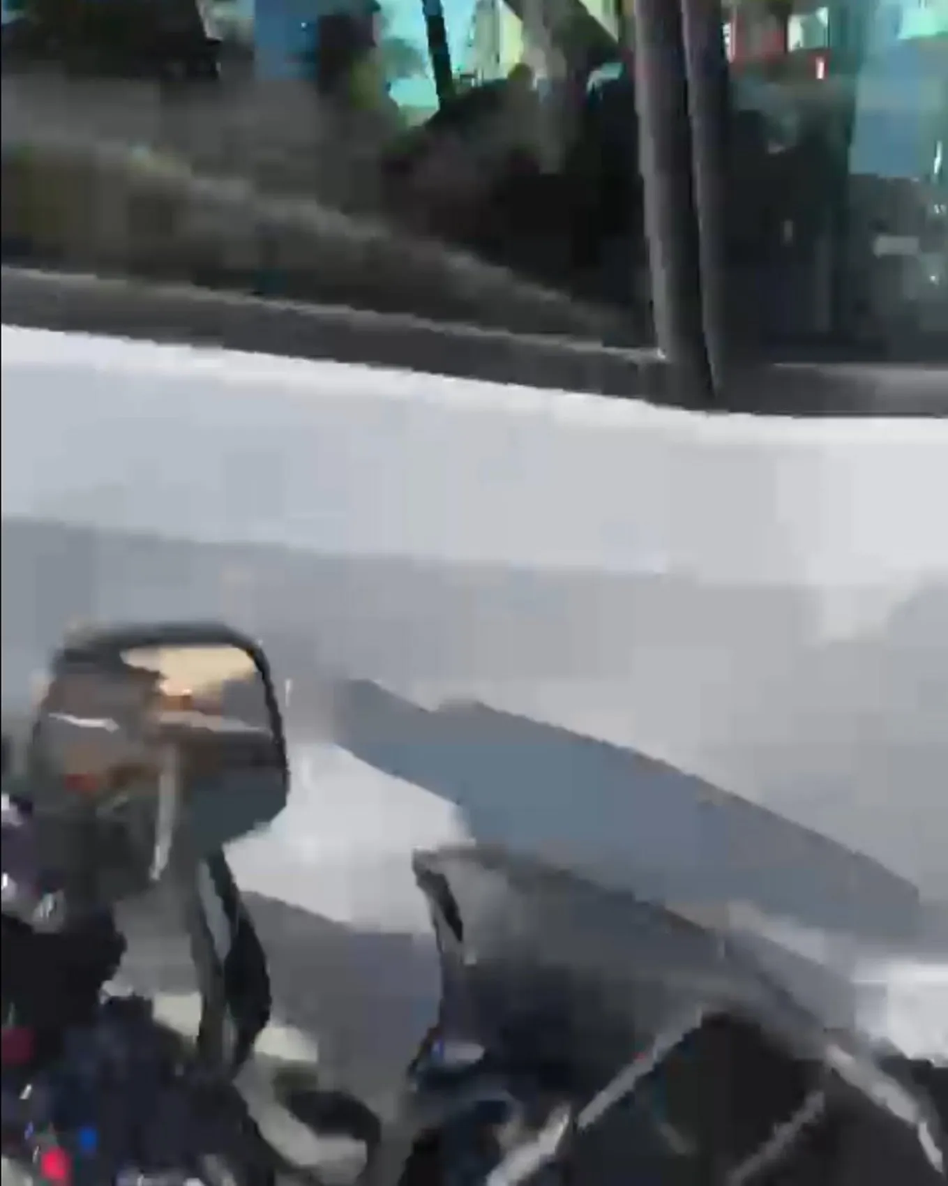 Keşan'da motosiklet kazası kamerada
