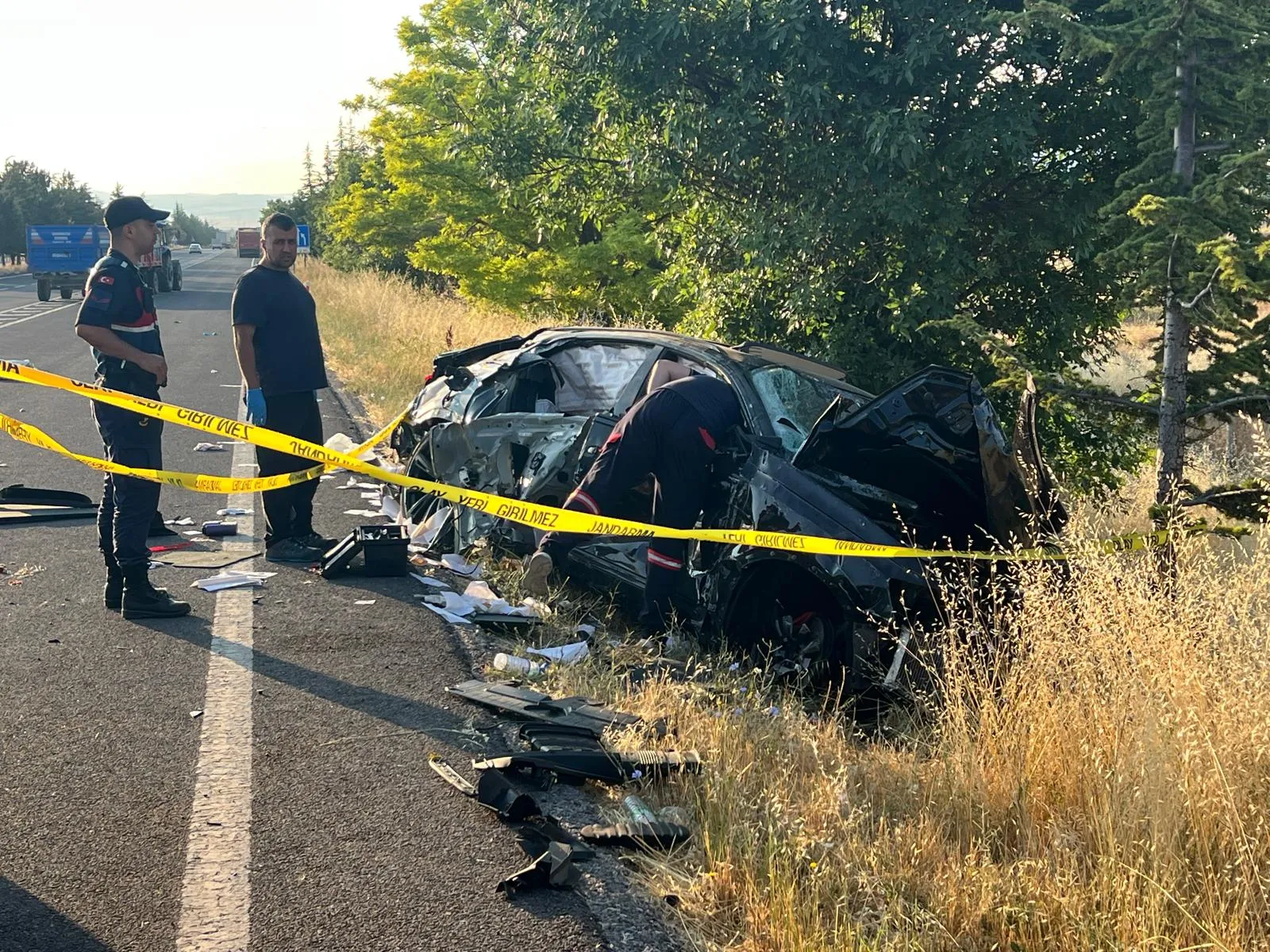 Kayseri yolunda acı kaza Almanya'dan gelen gurbetçi aileden 3 kişi öldü