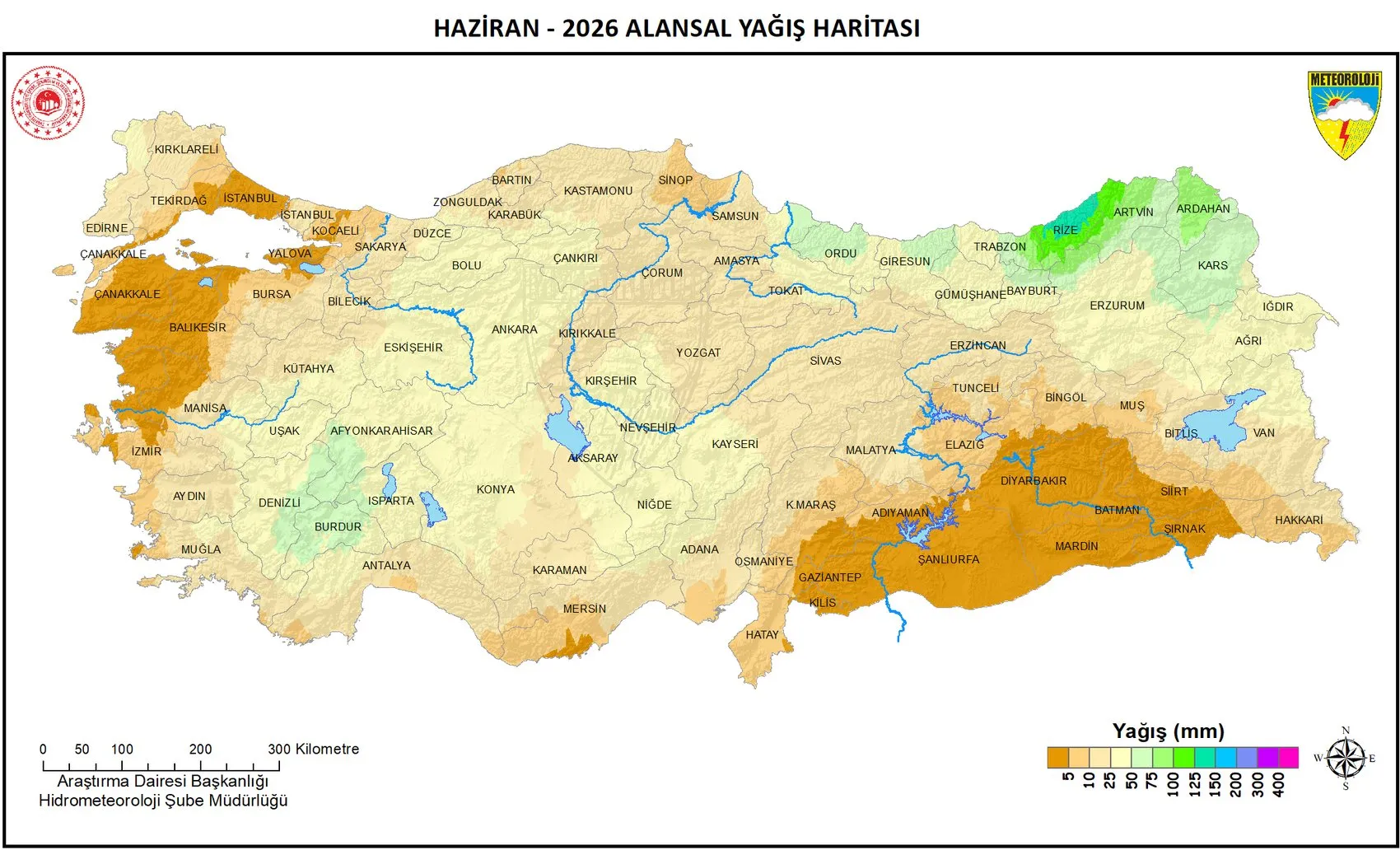 Haziran yağmurları geçen yıla göre iki katına çıktı