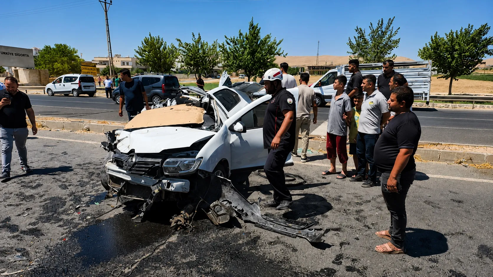 Şanlıurfa'da feci kaza Otomobil TIR'ın altına girdi
