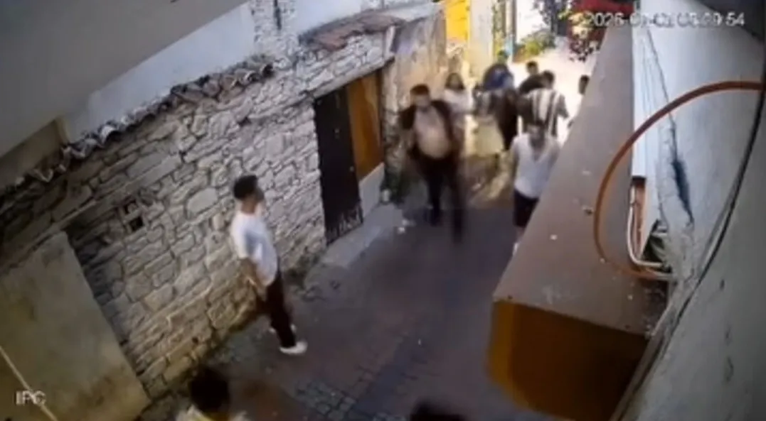 Kuşadası'nda dehşet anları kamerada