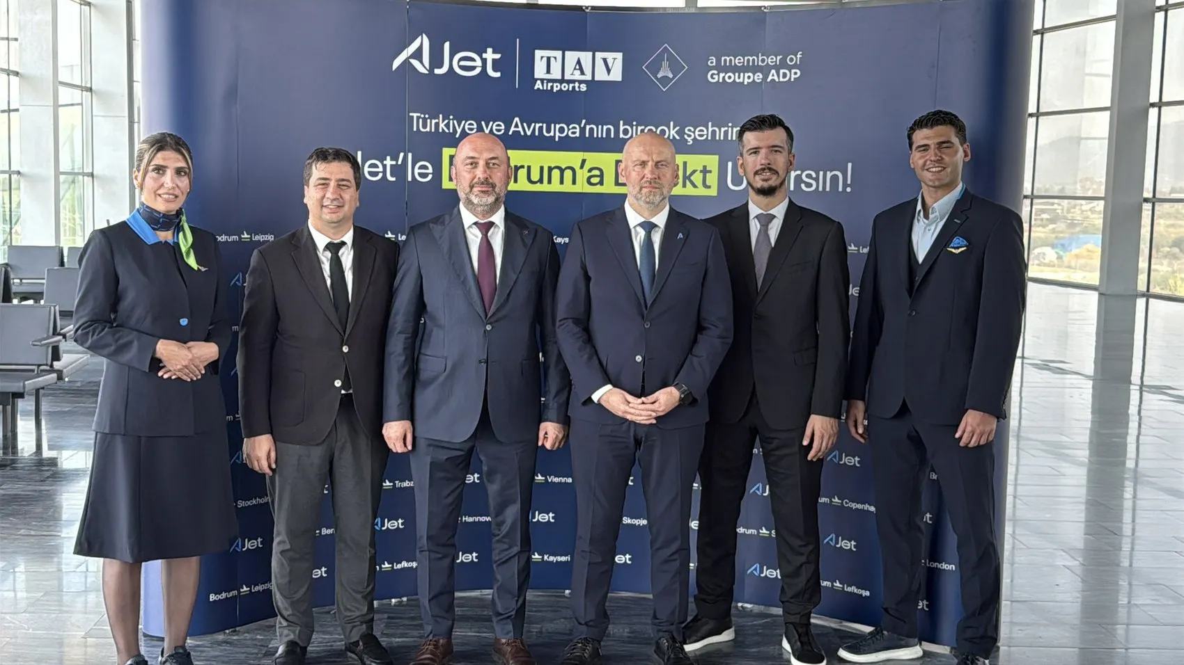 AJet Bodrum’u Avrupa ile doğrudan bağlayan rotalarını hizmete açtı