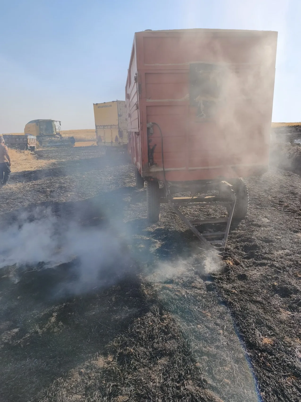Cizre'de uyuyan çoban alevlerin arasında kaldı