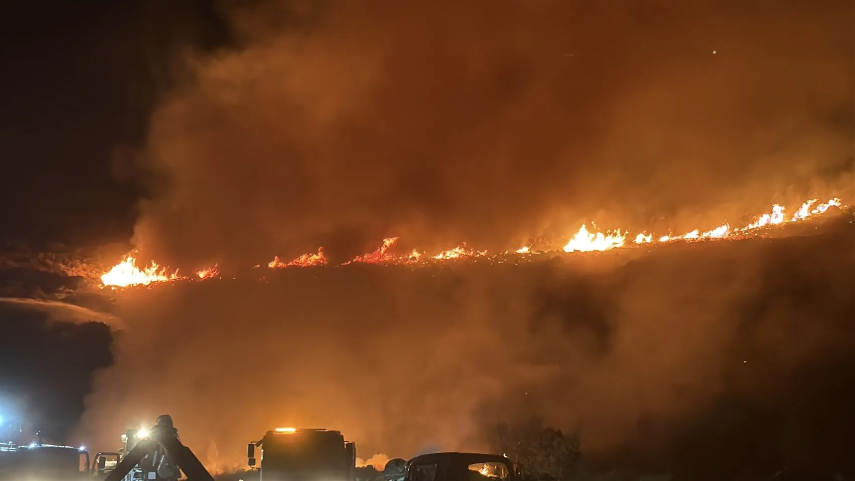 Bodrum’da gece saatlerinde otluk alanda yangın paniği