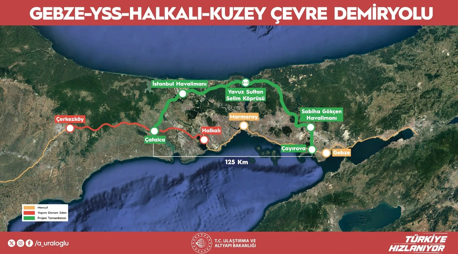 İstanbul’un kuzeyine dev demir yolu hattı için tarih belli oldu