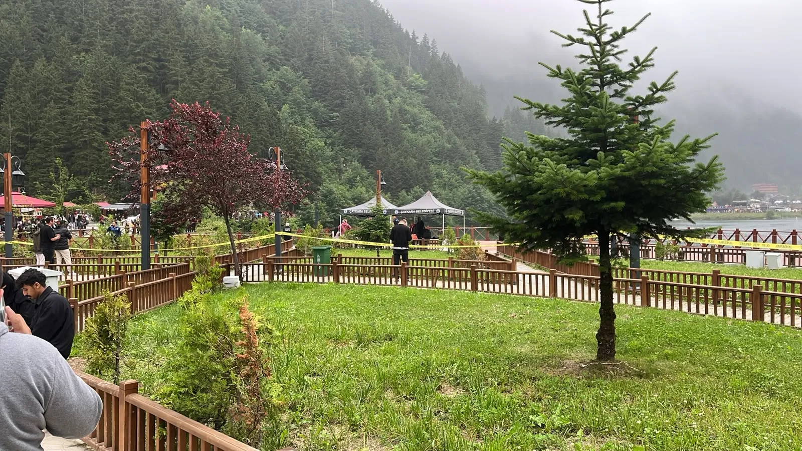 Uzungöl'de çanta peşinde korkunç olay