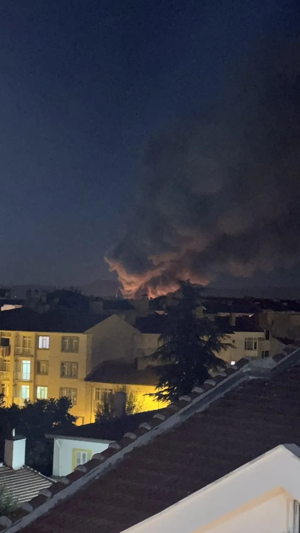 Eskişehir’de TEI yerleşkesinde gece yangını