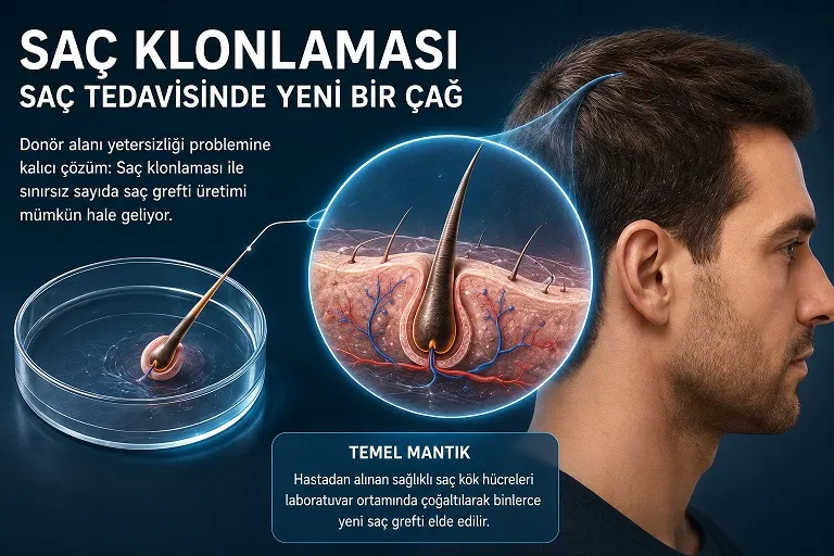 Kel olanlara müjde Saç klonlama dönemi başlıyor