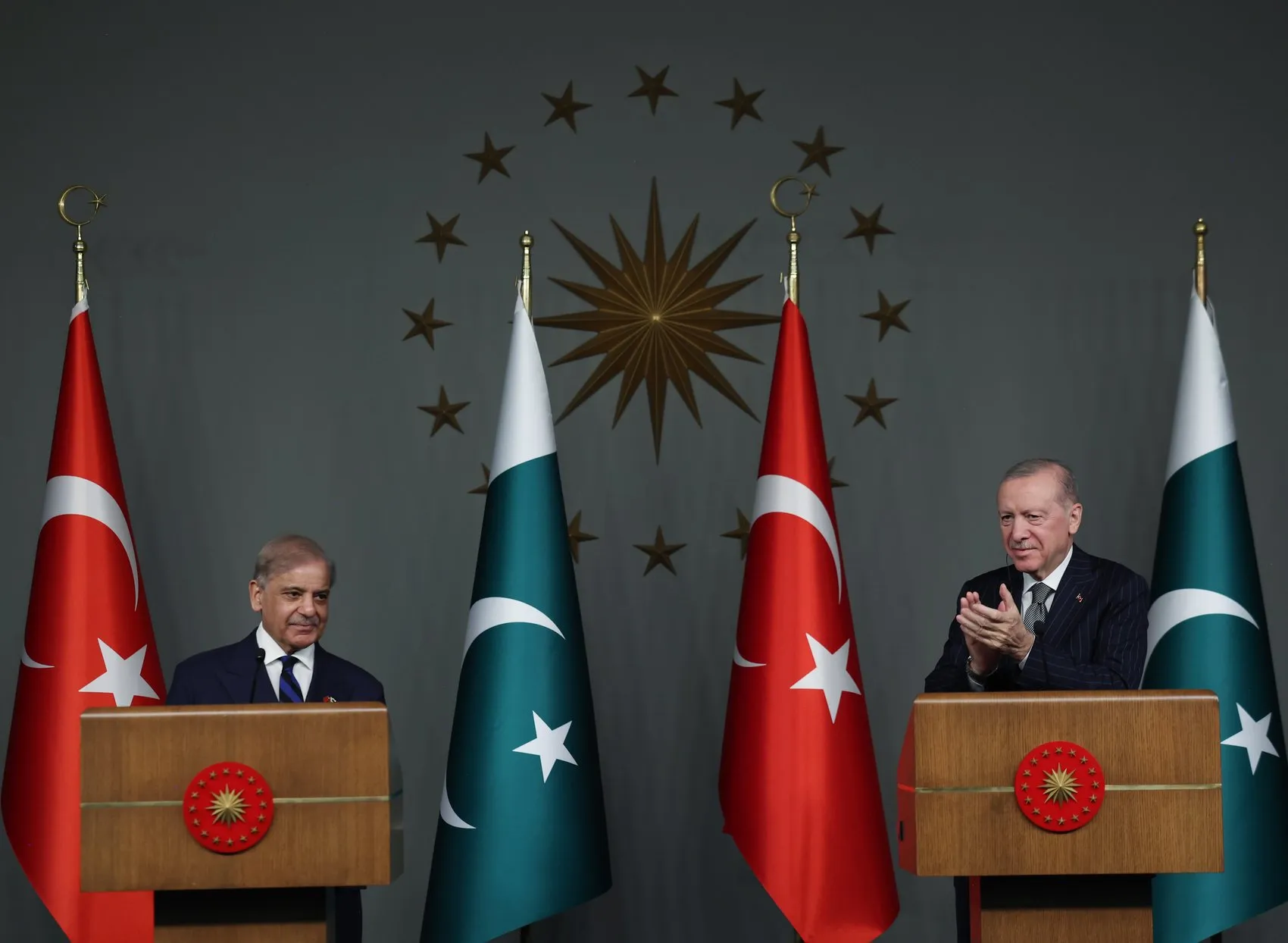 Erdoğan ve Şerif'ten ticaret ve savunma sanayii mesajı