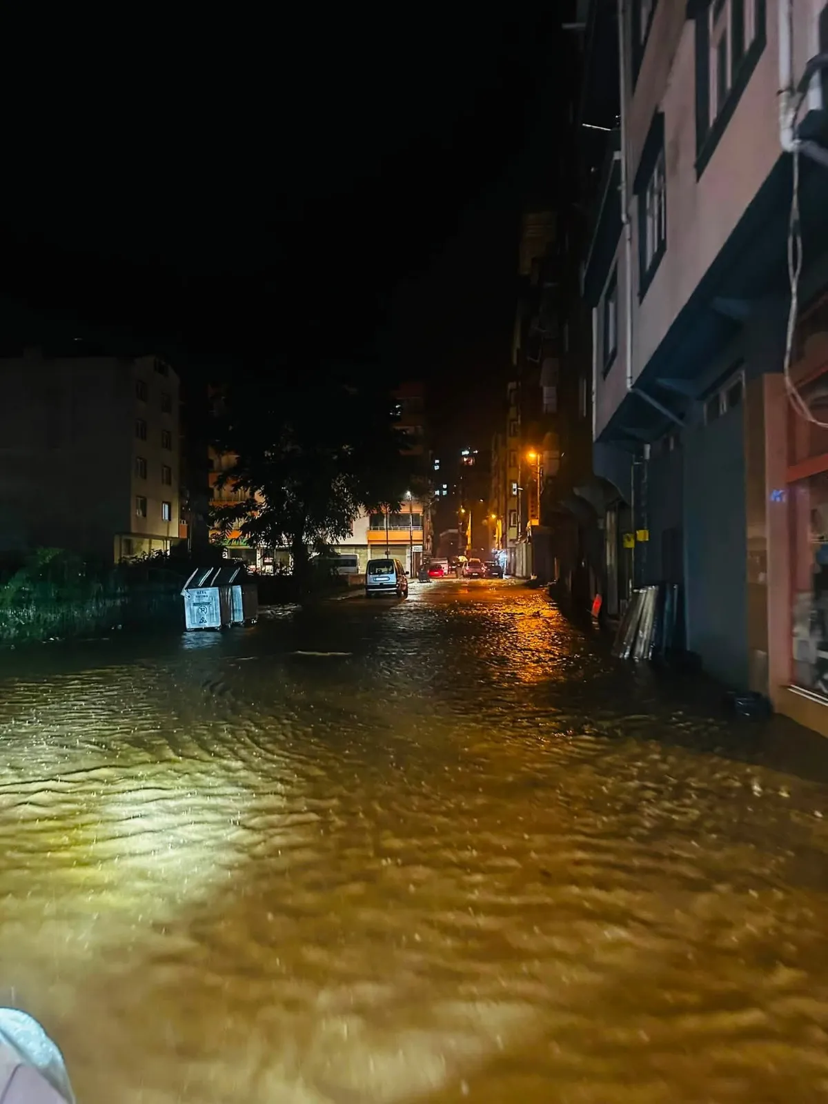 Giresun'da sel felaketi: Çınarcık Deresi'nin taşma anı dehşete düşürdü