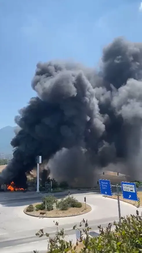 Orhangazi'de korkutan yangın faciaya dönmeden durduruldu