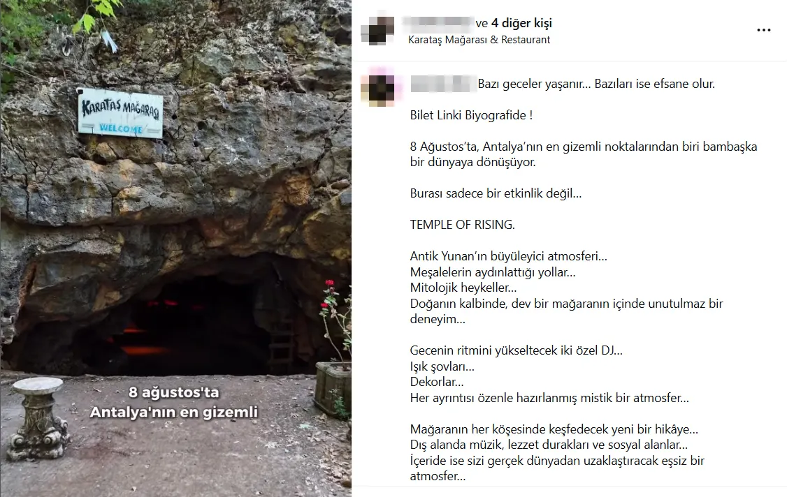 Partilere ev sahipliği yapan tarihi mağarada koruma statüsü değişiyor