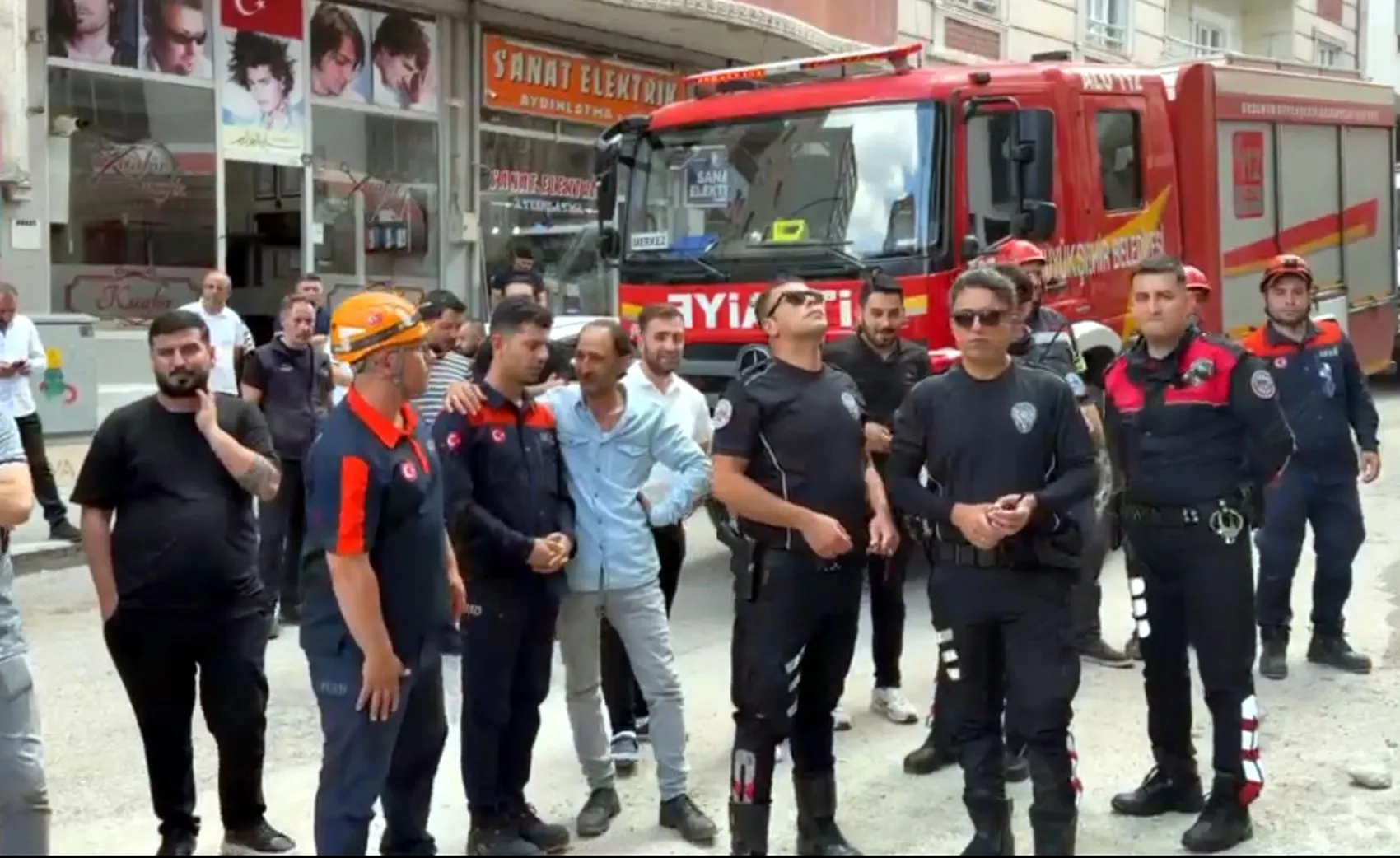 Erzurum'da inşaat faciası ucuz atlatıldı