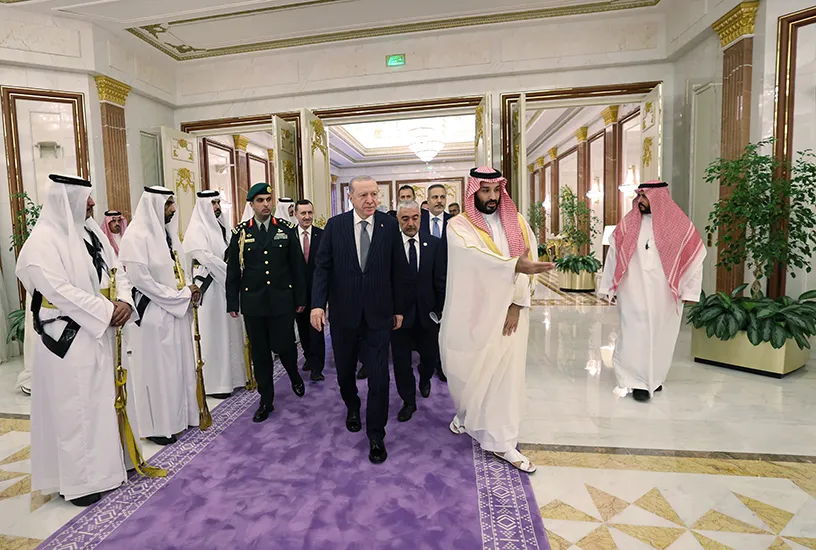 Erdoğan Mekke'de Veliaht Prens Selman ile buluştu