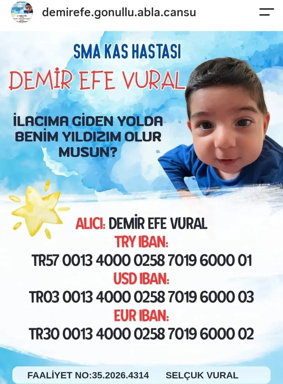 15 aylık Demir Efe için zaman daralıyor