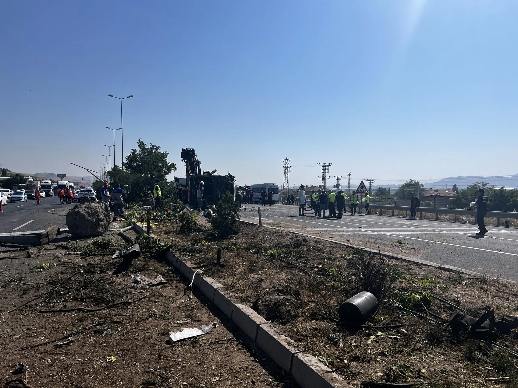 Kayseri yolunda otobüs faciası