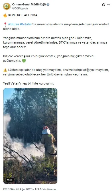 Rüzgarın sıçrattığı yangını ekipler 3 saatte söndürdü