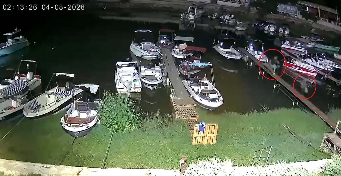 İznik Limanı’nda gece yarısı tekne soygunu
