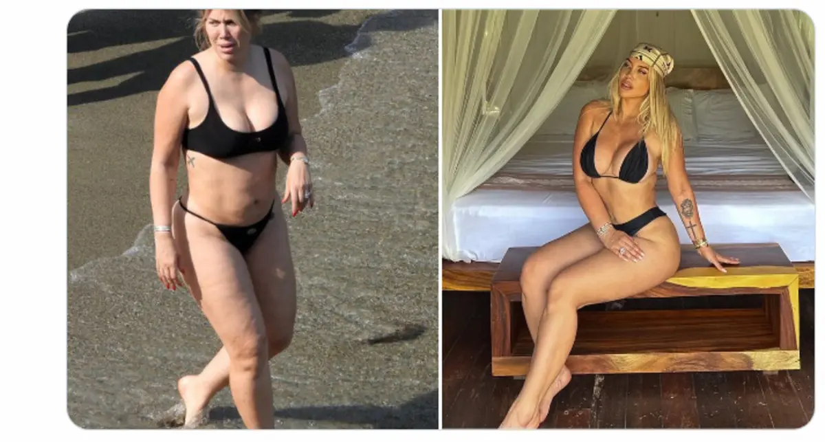 Wanda Nara nın gerçek bikinili hali dile düştü 2