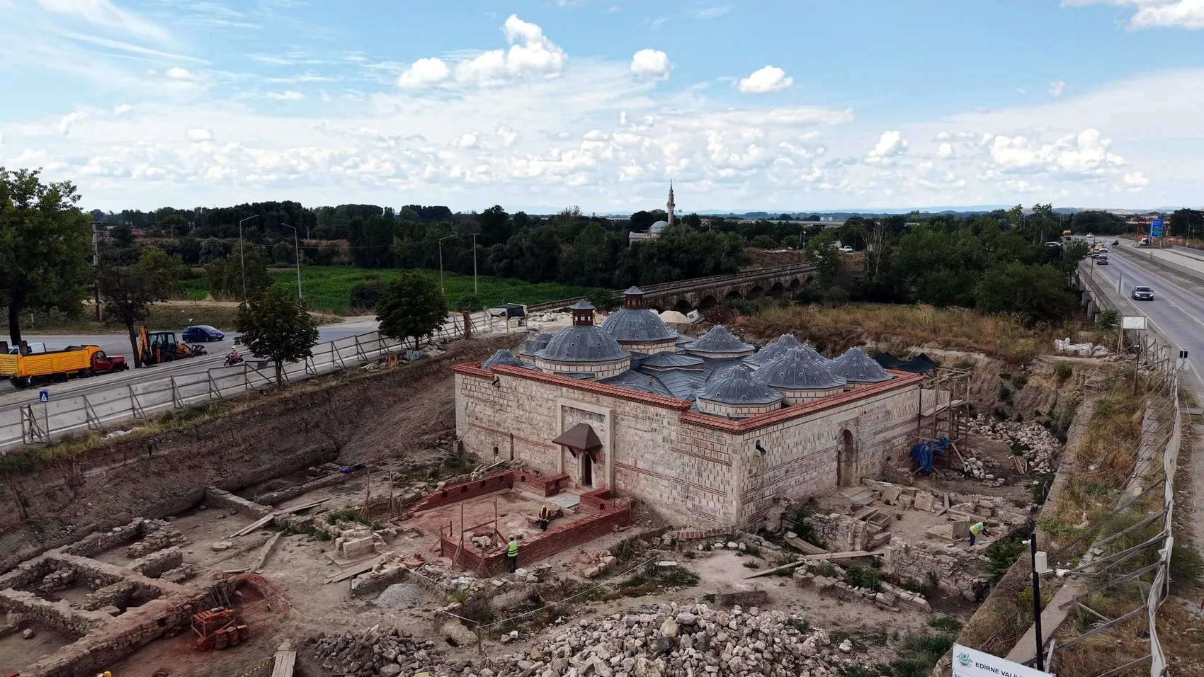 Edirne’nin tarihi hamamı harabe olmaktan kurtuluyor