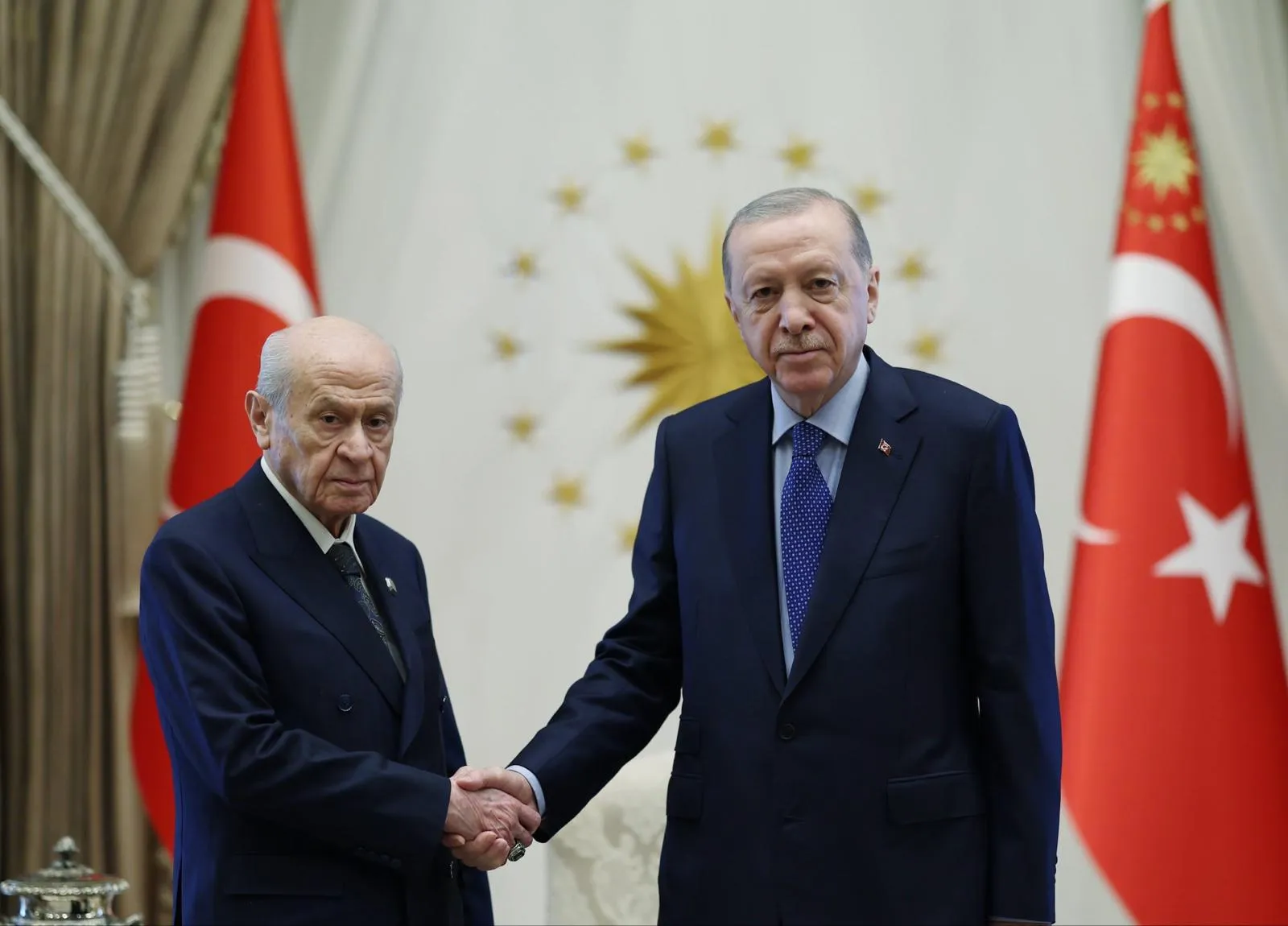 Erdoğan ve Bahçeli Külliye'de bir araya geldi