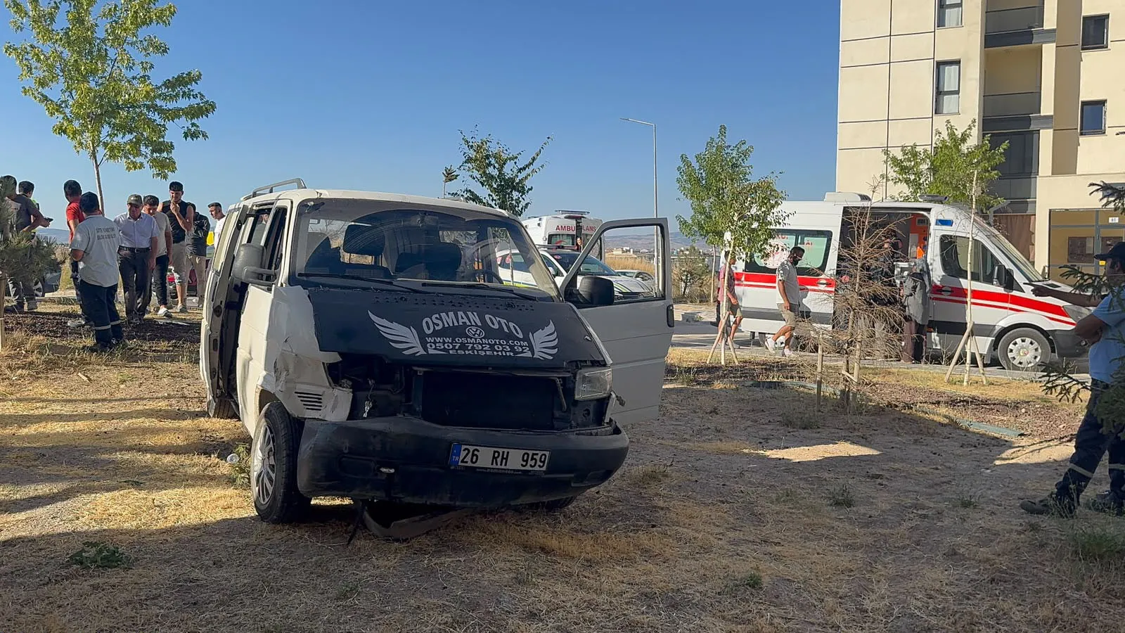Eskişehir’de trafik kazası sonrası gergin anlar yaşandı