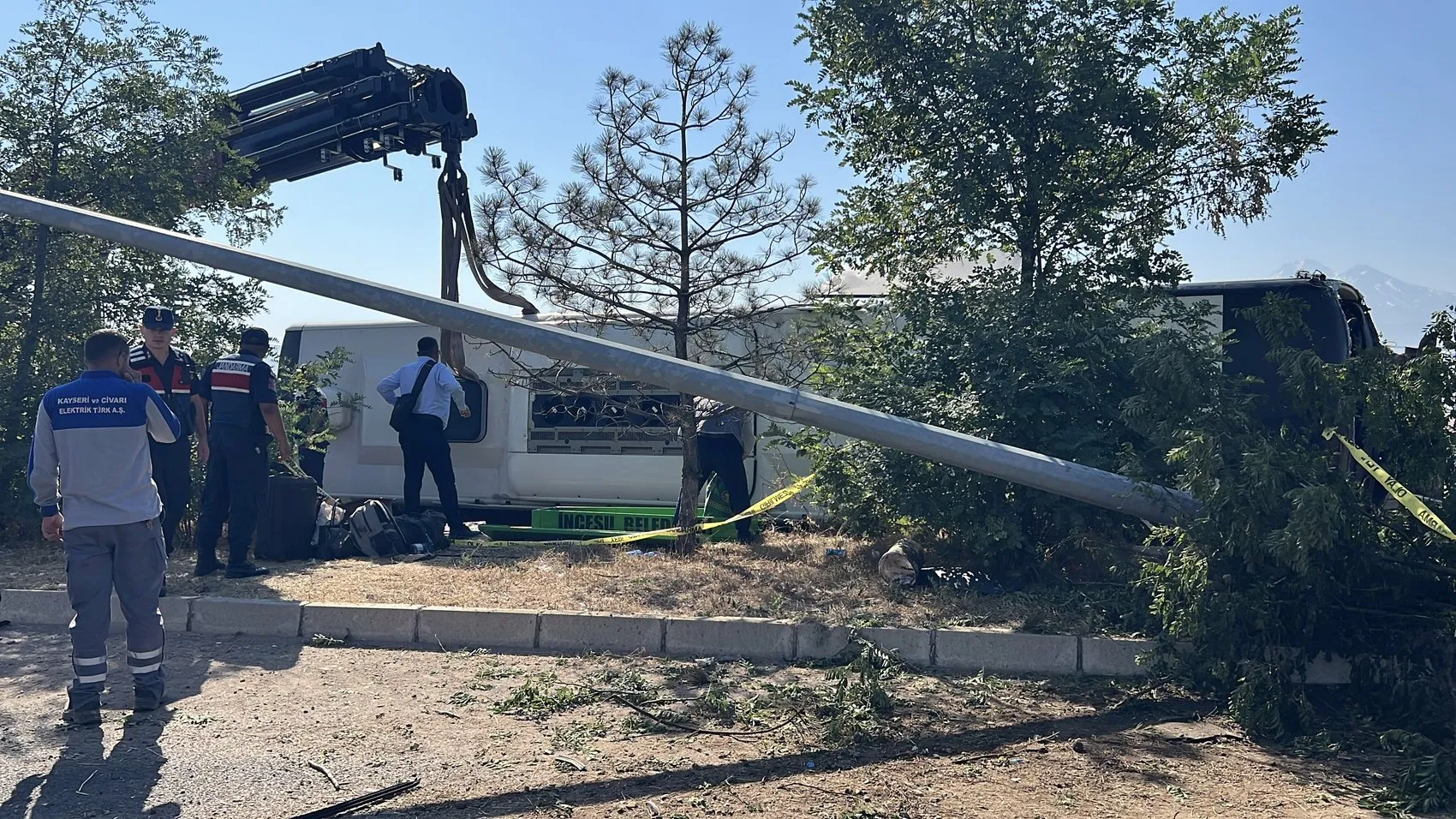 Kayseri yolunda otobüs faciası