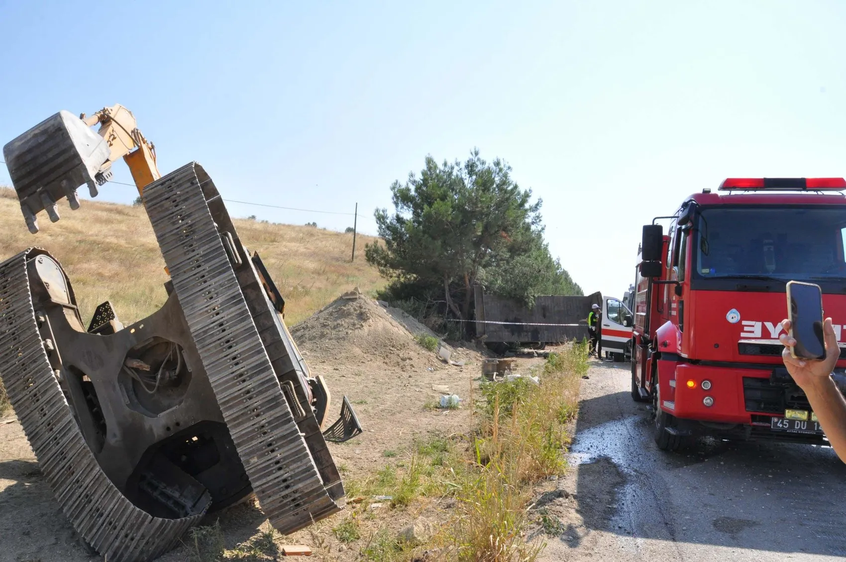 Manisa Salihli yolunda otobüs kazası 1 kişi hayatını kaybetti
