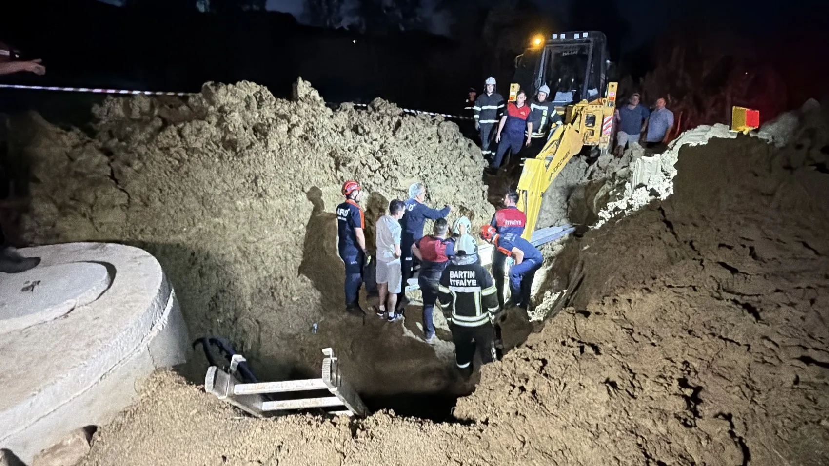 Bartın'da su kuyusunda dehşet dolu iki saat